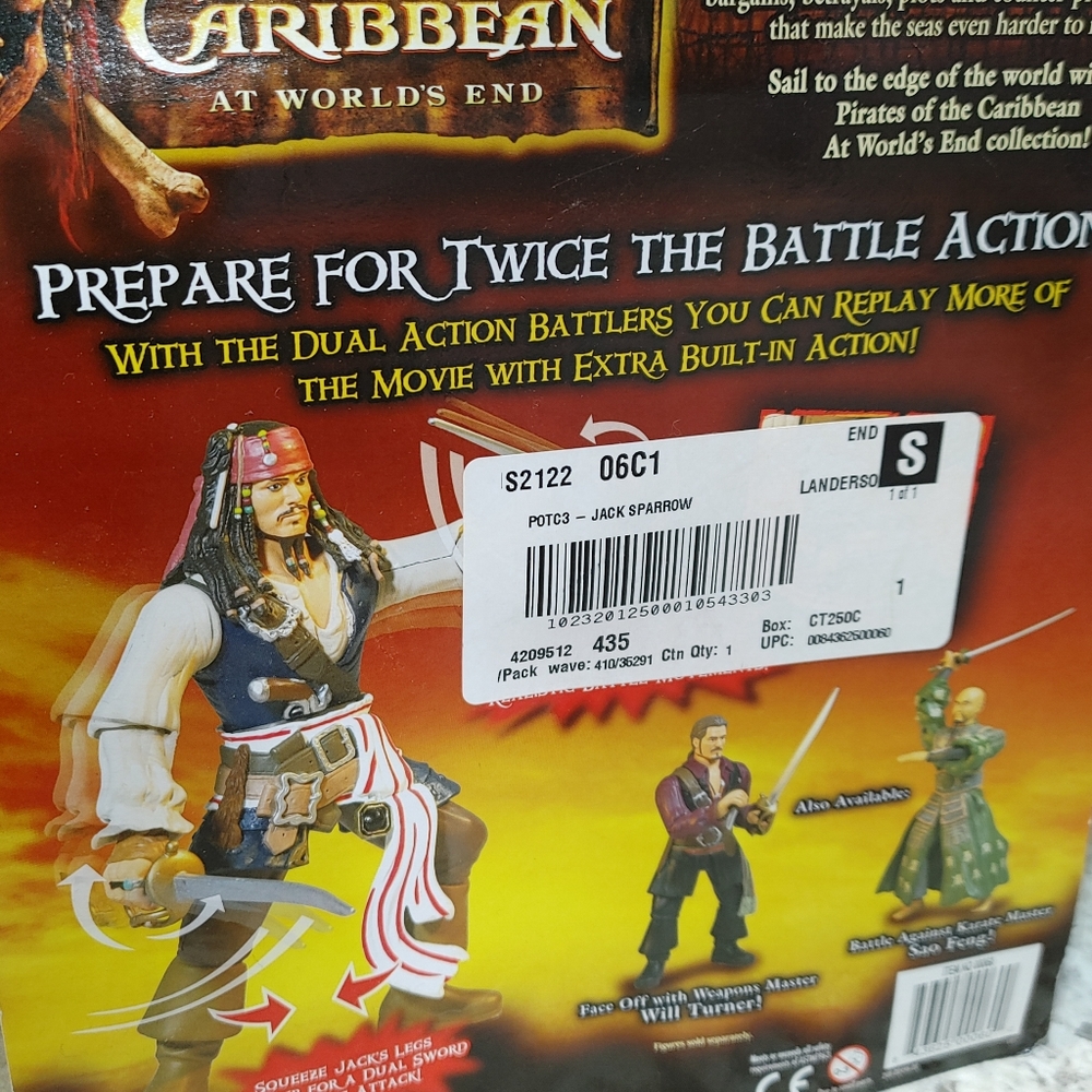 Ultimate Jack Sparrow Disney Pirates of the Caribbean Figure NIB At World's End - Picture 4 of 5